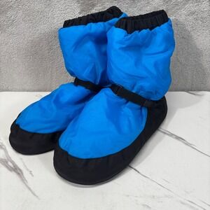 Bloch Linna & Max Warm-up Booties adult Size L Blue Black Dance Boots Excellent